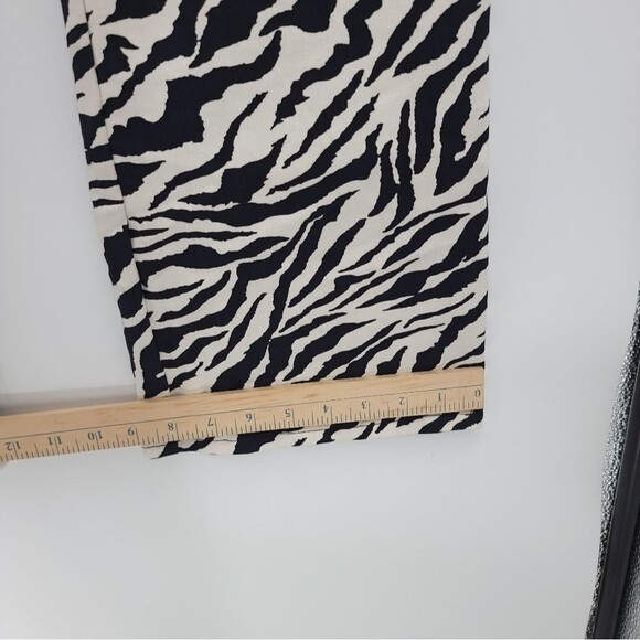 Motel Rocks Zoven Trouser 90s Zebra Print Flare High Waist Pants NWT - Picture 16 of 16
